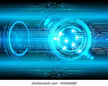 blue eye abstract cyber future technology concept background, illustration, circuit, binary code. vector. move motion speed