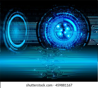 blue eye abstract cyber future technology concept background, illustration, circuit, binary code. vector. move motion speed