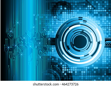 blue eye abstract cyber future technology concept background, illustration, circuit, binary code. move motion speed. vector. sci-fi