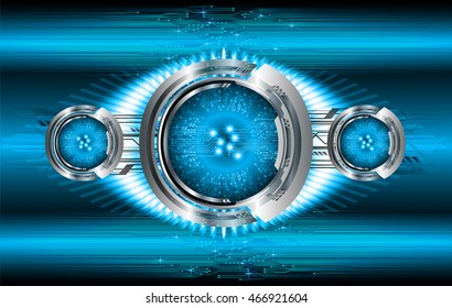blue eye abstract cyber future technology concept background, illustration, circuit, binary code. move motion speed. sci-fi. vector