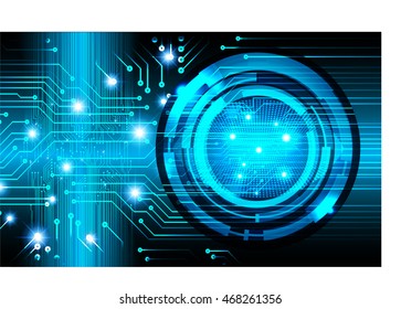 blue eye abstract cyber future technology concept background, illustration, circuit, binary code. move motion speed. sci-fi, vector