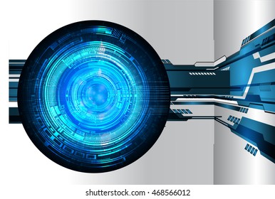 blue eye abstract cyber future technology concept background, illustration, circuit, binary code. move motion speed. sci-fi