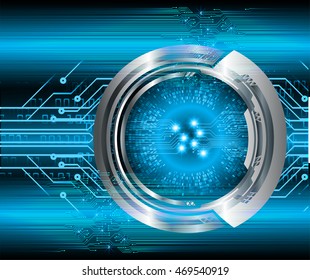 blue eye abstract cyber future technology concept background, illustration, circuit, binary code. move motion speed. sci-fi