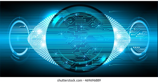 blue eye abstract cyber future technology concept background, illustration, circuit, binary code. move motion speed. sci-fi. Spark. vector