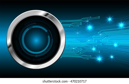blue eye abstract cyber future technology concept background, illustration, circuit, binary code. move motion speed. sci-fi. Spark. vector