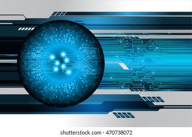 blue eye abstract cyber future technology concept background, illustration, circuit, binary code. move motion speed. sci-fi. vector