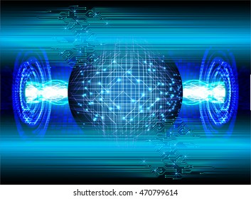 blue eye abstract cyber future technology concept background, illustration, circuit, binary code. move motion speed. sci-fi. vector