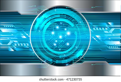 blue eye abstract cyber future technology concept background, illustration, circuit. move motion speed. sci-fi. vector, Safety, Closed Padlock on digital