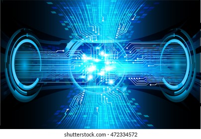 blue eye abstract cyber future technology concept background, illustration, circuit. move motion speed. sci-fi. vector, Safety, Closed Padlock on digital. Spark