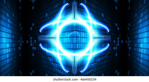 blue eye ball abstract cyber future technology concept background, illustration, circuit, binary code. move motion speed. sci-fi