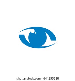Blue Eye Care Logo Template Illustration Design. Vector EPS 10.