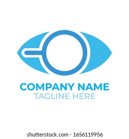 Icono de ojos azules con estilo plano. Icono de redondeo. Silhouette de ojos. Icono de círculo simple. Icono plano moderno en colores elegantes. Elemento vectorial de diseño de aplicaciones móviles y páginas de sitios Web.