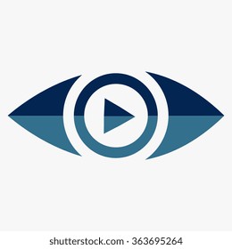 Blue Eye icon ,vector