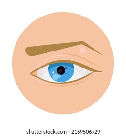 Blue eye icon vector illustration design isolated