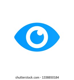 Blue eye icon vector. Look and Vision icon. Eye vector icon