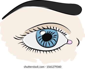 Myopia Eye Icon Sight Vision Defect Stock Vector (Royalty Free ...