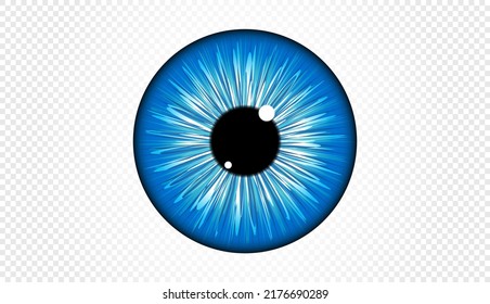 Iris de ojos azules en formato vectorial