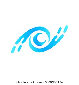 Blue Eye Logo Design, Logo Template Ready For Use