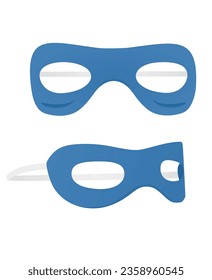 Blue eye mask. vector illustration