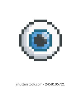 Blue eye, pixel art organ