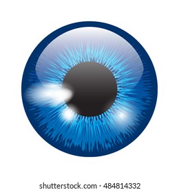 Blue eye, vector