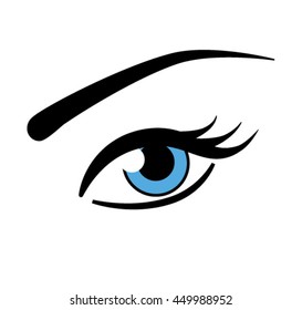 Blue Eye Vector icon design