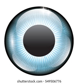 Blue eye, vector illustration