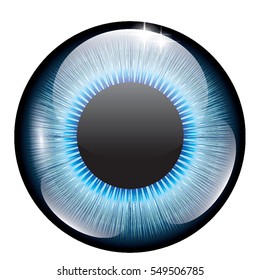 Blue eye, vector illustration