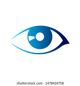 the blue eye vector logo