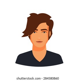 Blue eyed vector man
