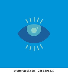 blue eyes vector design tech 
