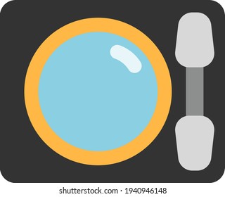 Paro ocular azul, ilustración, vector sobre fondo blanco