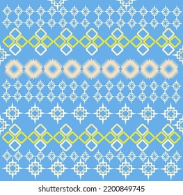 Blue fabric cute background seamless vector round motif funny texture design colorful art clothes fashion cover mat printable paper card 