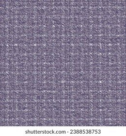 Blue fabric of low quality with white specks and some lost stripes. Rough cloth background. Seamless pattern. Abstract vector.