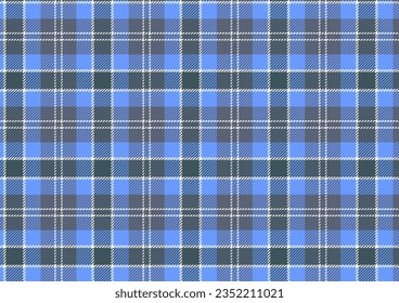 Blue fabric plaid cloth pattern
