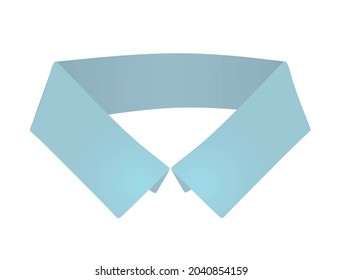 Blue fake collar. vector illustration