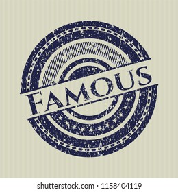 Blue Famous rubber seal
