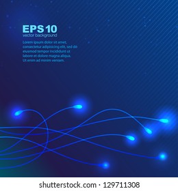 Blue fantasy background - EPS10 vector illustration