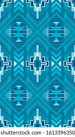 blue fantasy scandinavian folk vector texture