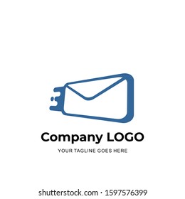 Blue Fast Mail Logo Design