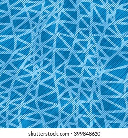 Blue faux fabric textured pattern seamless background tile