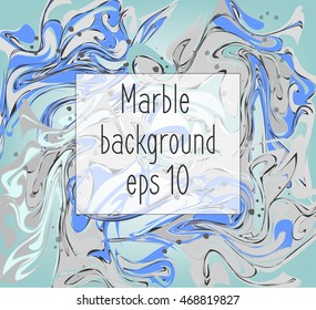 Blue faux marble texture background