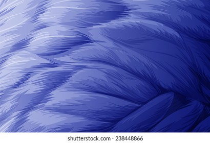 A blue feather