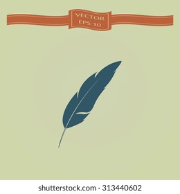 Blue Feather Icon