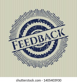 Blue FeeBlue Feedback distressed rubber texturedback grunge stamp