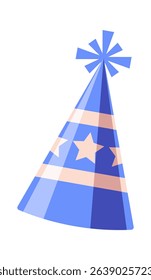 Blue festive American cap attribute