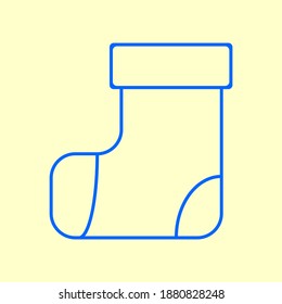 Blue festive new year candy boot