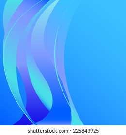 Blue fiery flame smoke isolated abstract background light
