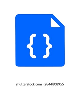 Blue File Curly Brackets Syntax