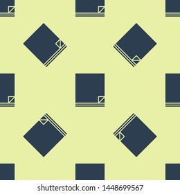 Blue File document icon isolated seamless pattern on white background. Checklist icon. Business concept.  Vector Illustration